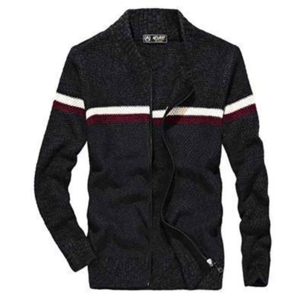 Knitted Wear Casual Baseball Krage Cardigan