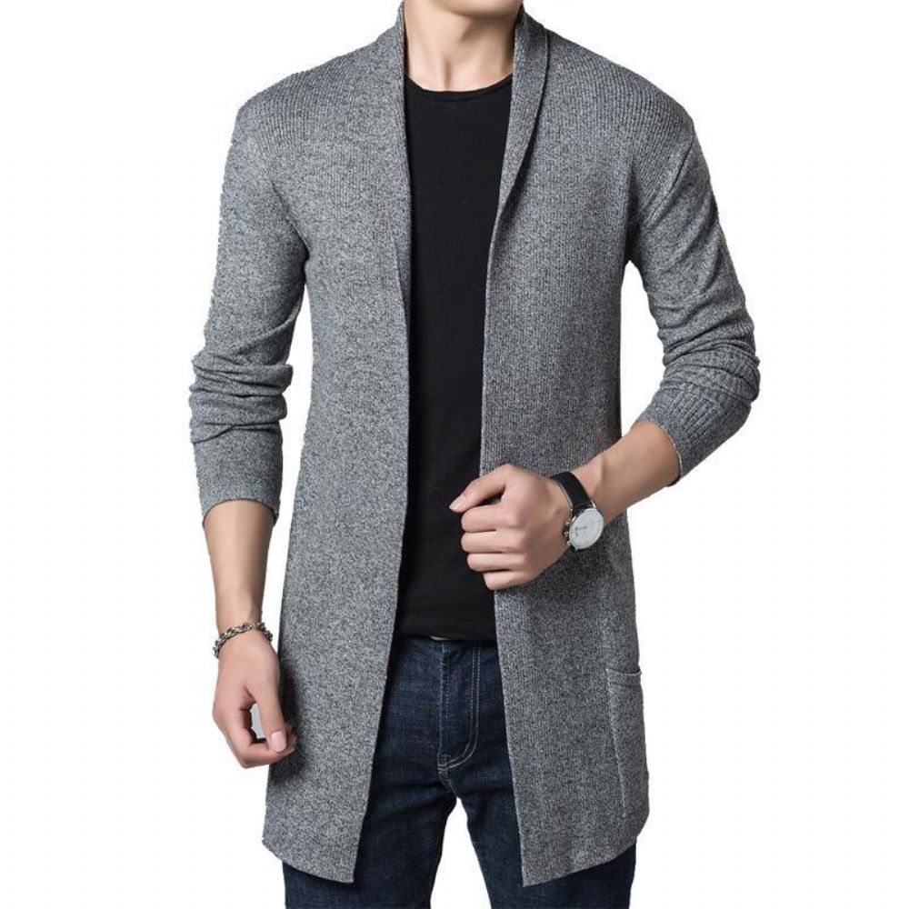 Vinter Lang Myk Cardigan