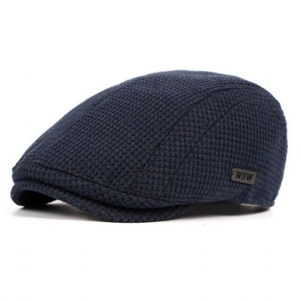 Strikket Myk Vinter Newsboy Cap