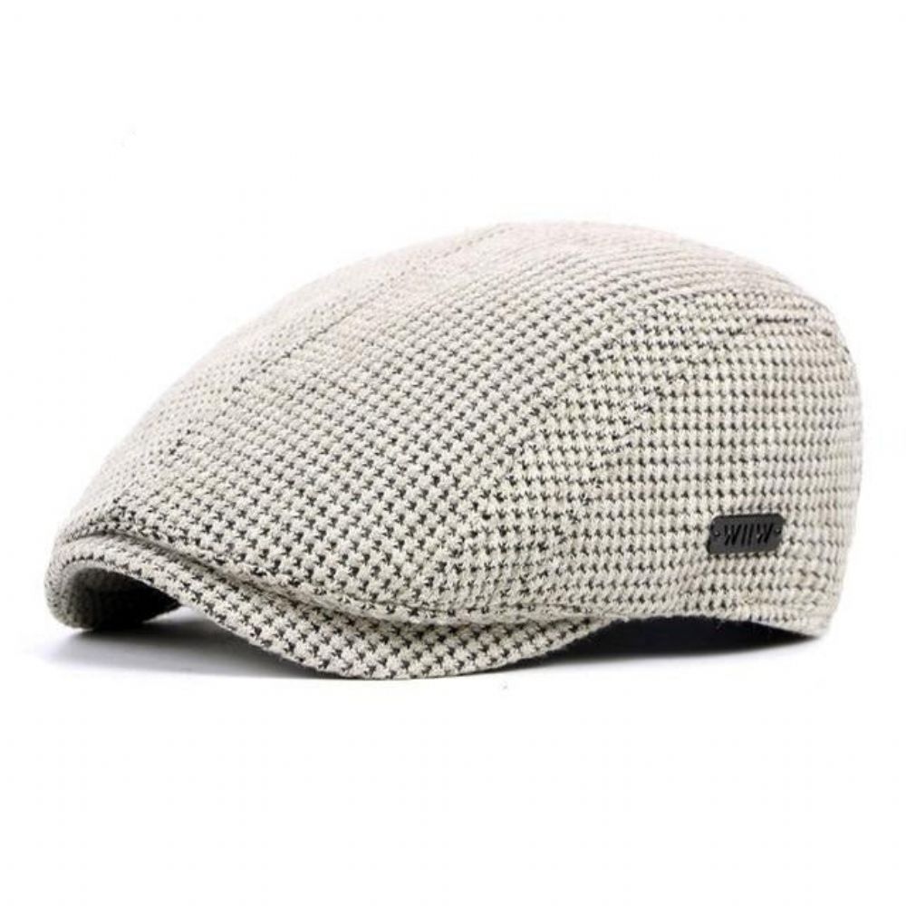 Strikket Myk Vinter Newsboy Cap