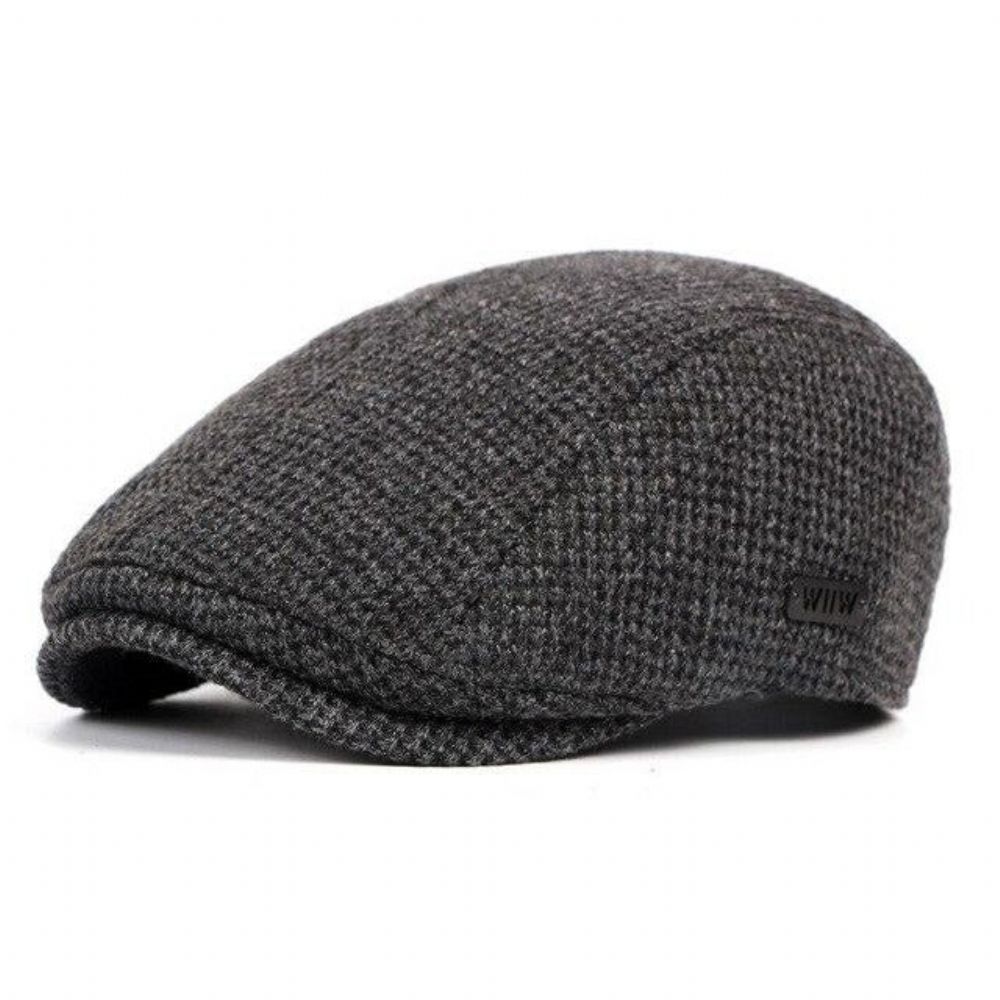 Strikket Myk Vinter Newsboy Cap