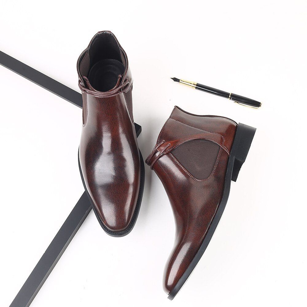 Business Elegante Skinnspissede Chukka-sko