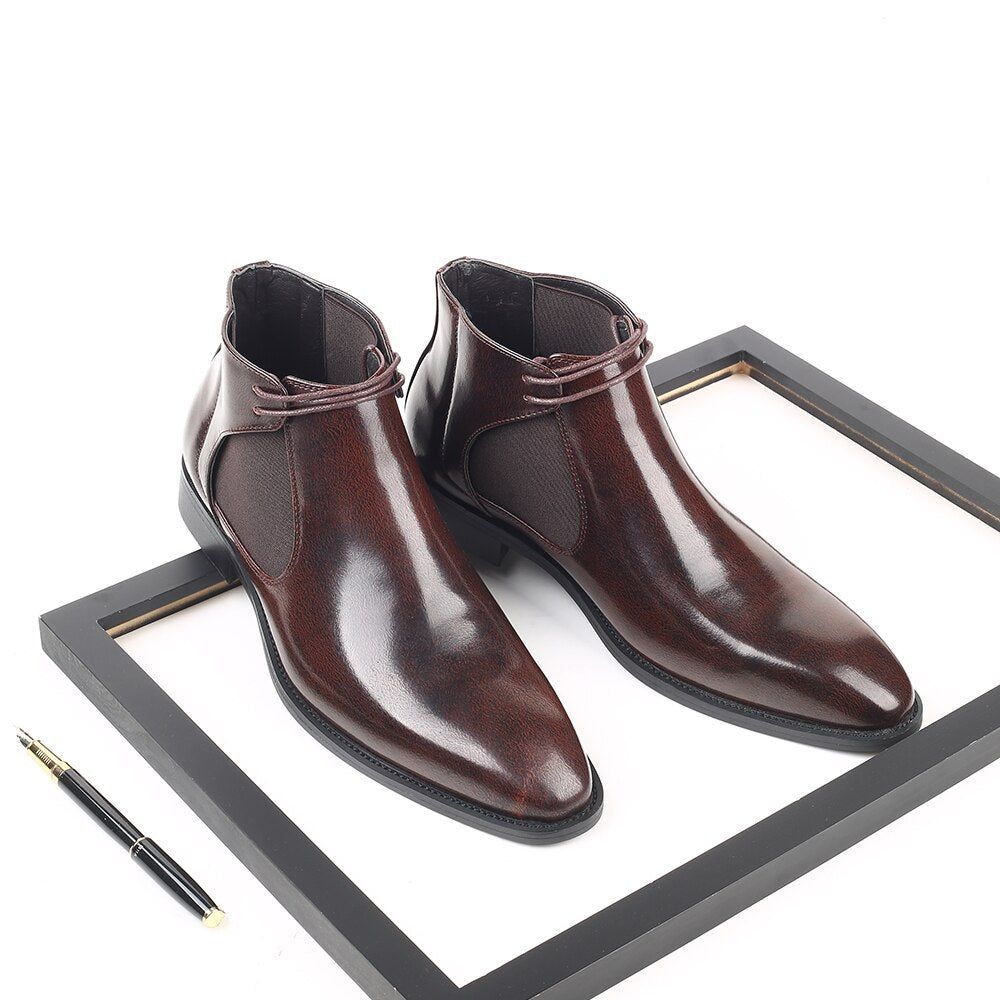 Business Elegante Skinnspissede Chukka-sko