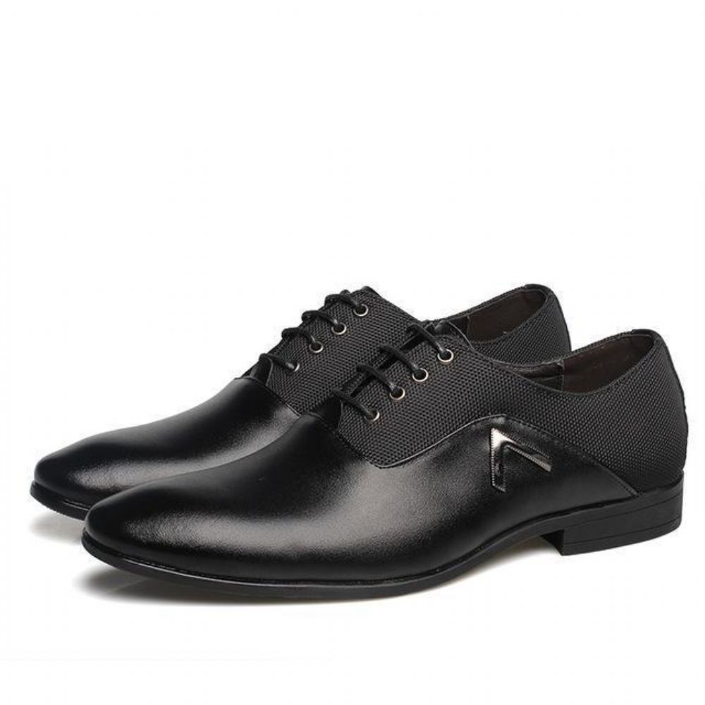 Lær Elegant Design Casual Oxfords