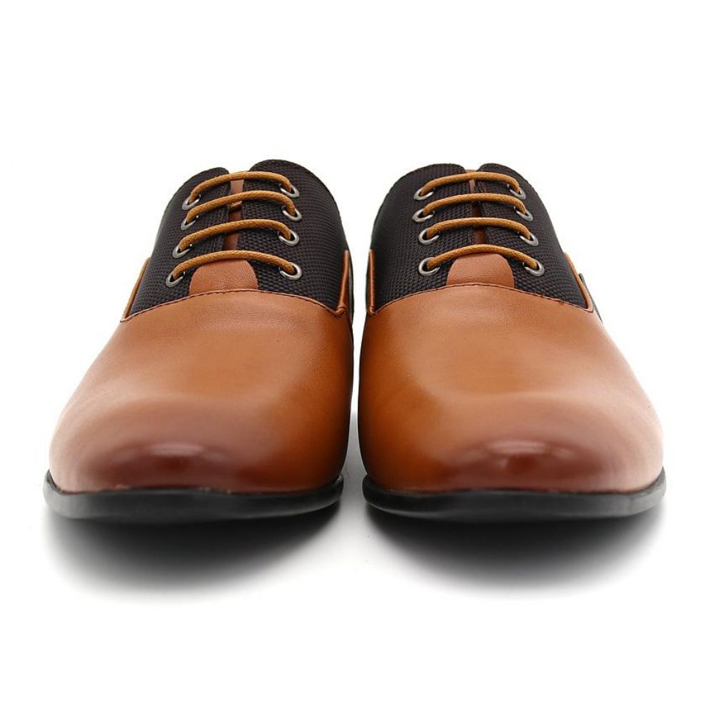 Lær Elegant Design Casual Oxfords