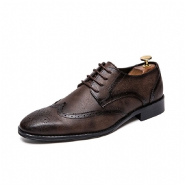 Menn Retro Brogue Business Oxford Sko