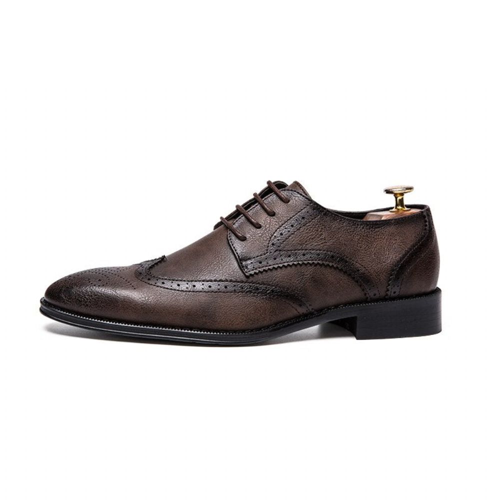 Menn Retro Brogue Business Oxford Sko