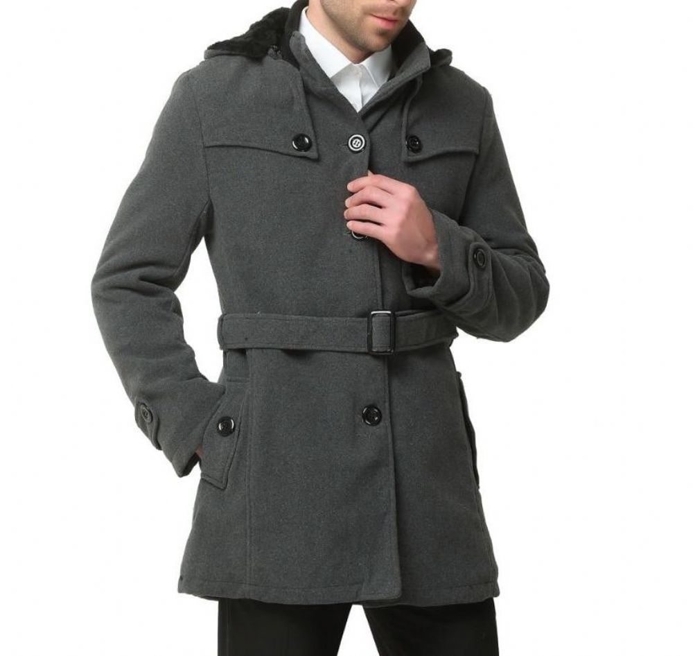 Fashion Thicken Weigh Wool Business Coat