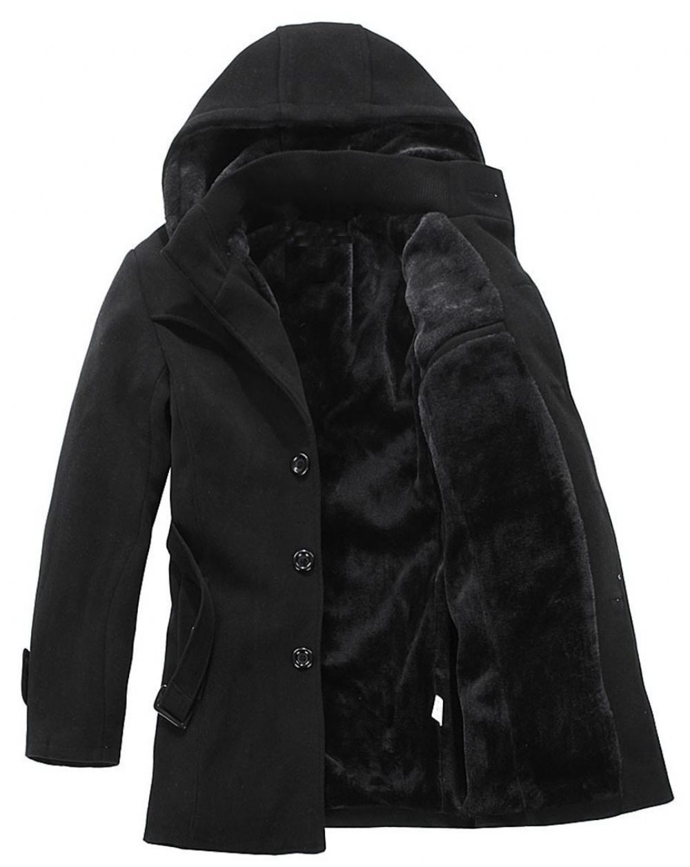 Fashion Thicken Weigh Wool Business Coat