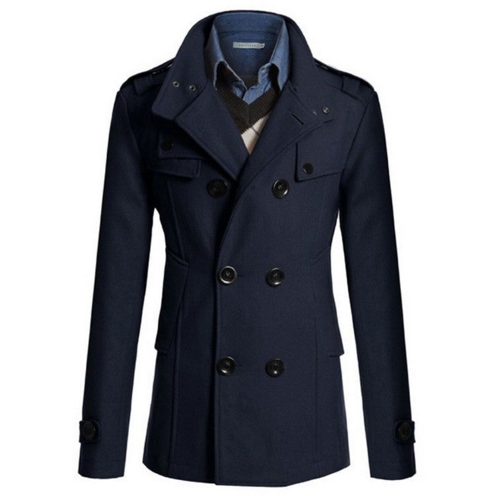 Gentlemen Ullstil Menns Peacoat