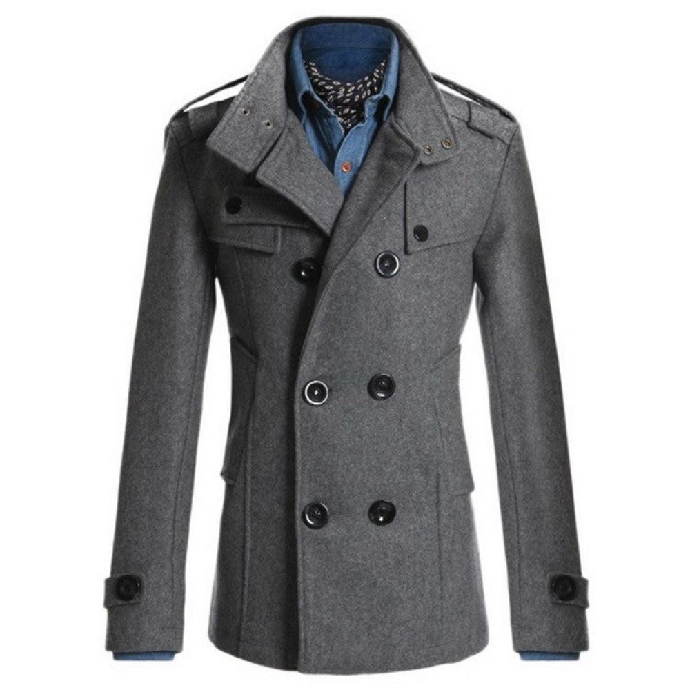 Gentlemen Ullstil Menns Peacoat