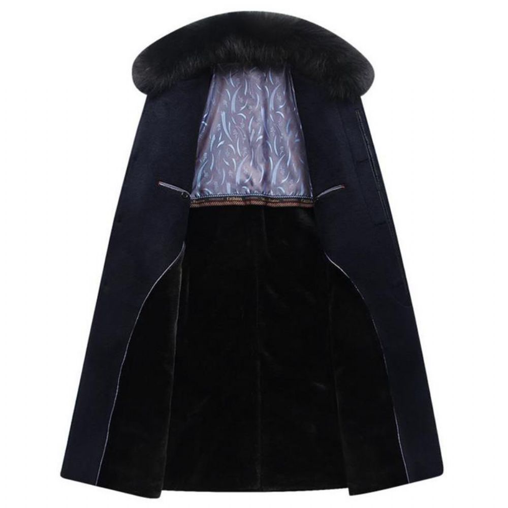 High-end Business Warm Velvet Overcoat For Menn