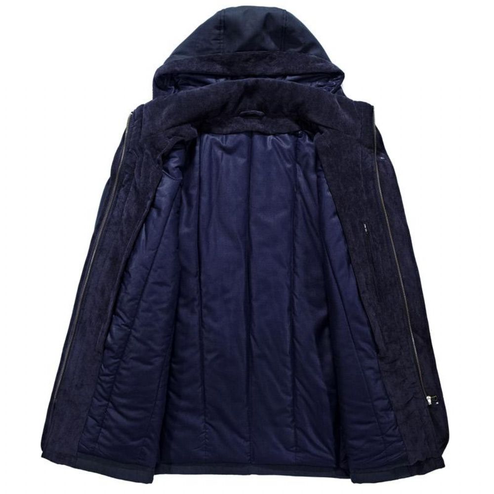 Menn Warm Heavy Wool Parka