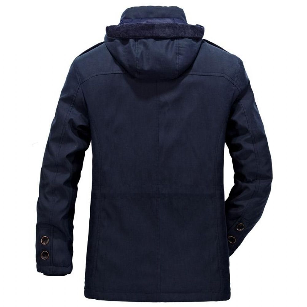 Menn Warm Heavy Wool Parka