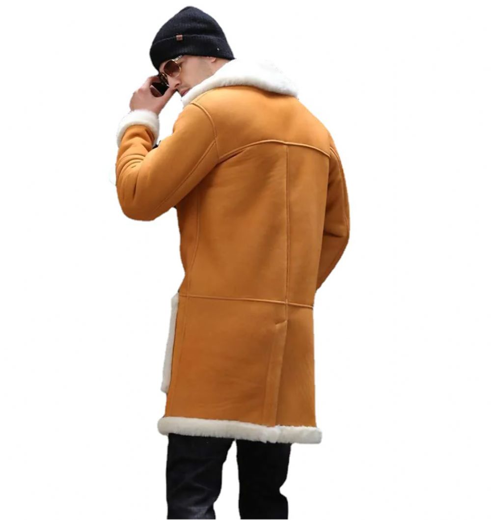 Parka Fall Warm Plain Pocket Long Trench Coat