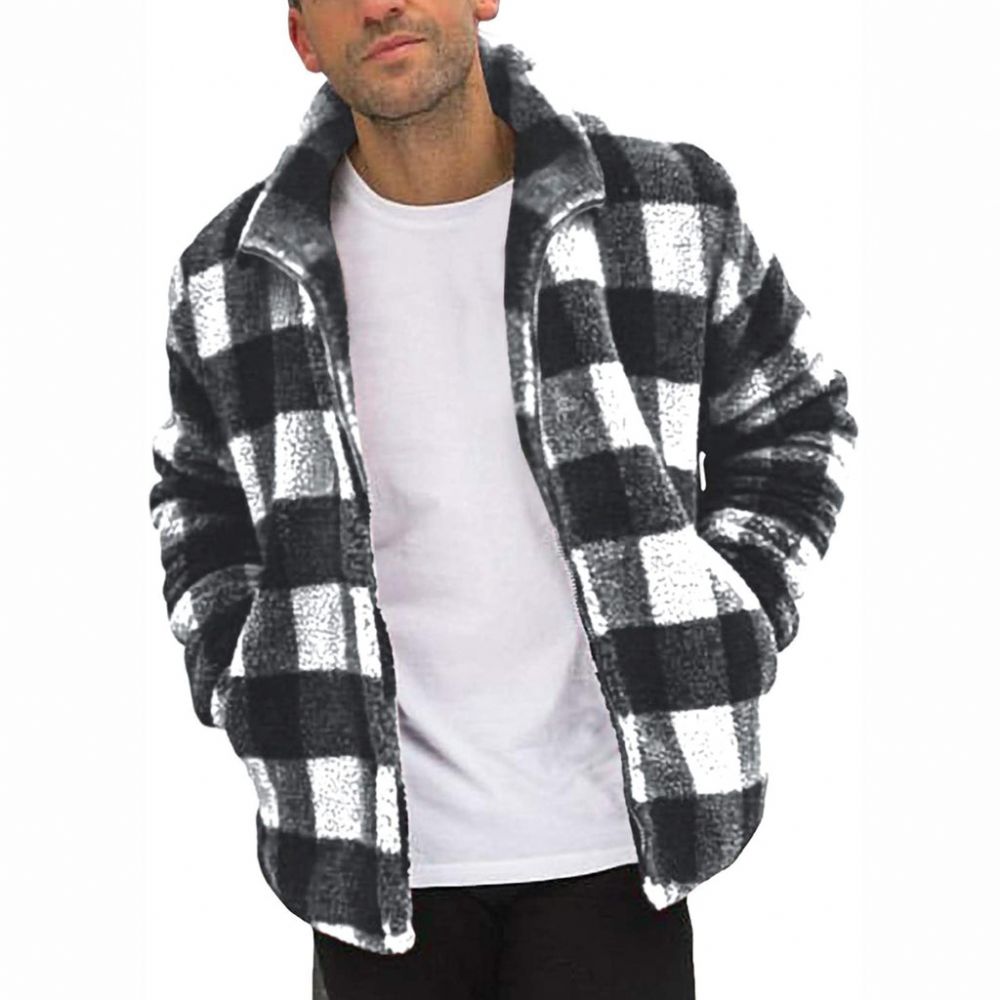 Tykk Varm Fleece Fuzzy Sherpajakke