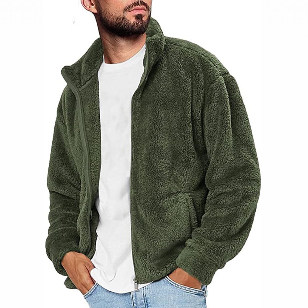 Tykk Varm Fleece Fuzzy Sherpajakke