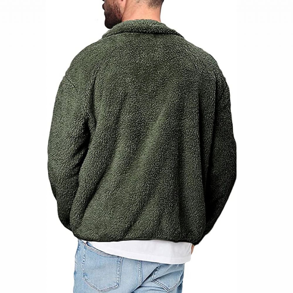 Tykk Varm Fleece Fuzzy Sherpajakke