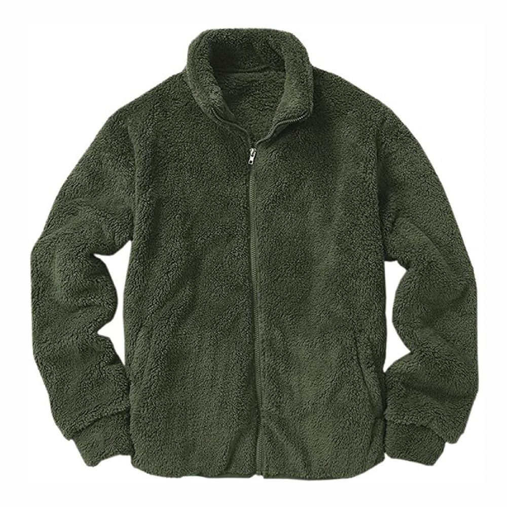 Tykk Varm Fleece Fuzzy Sherpajakke