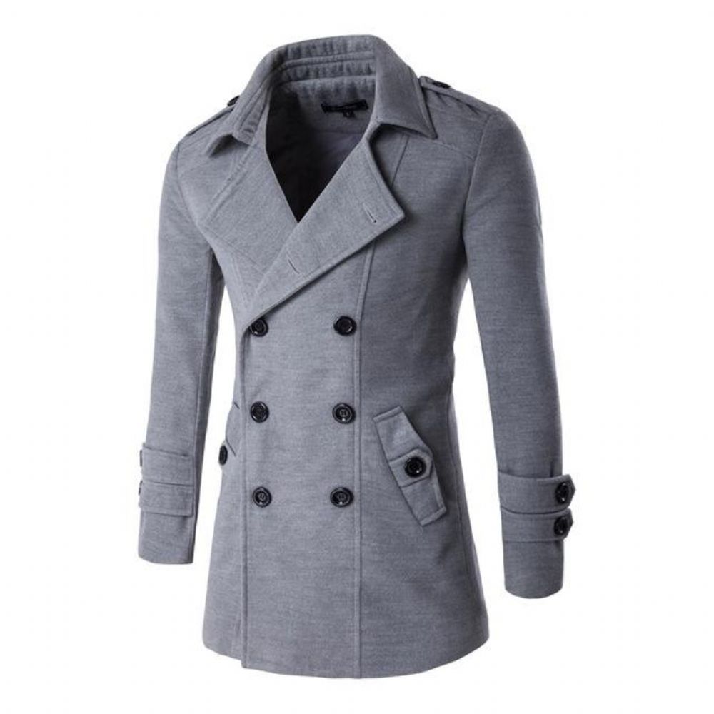 Ullblandinger Double Breasted Peacoat