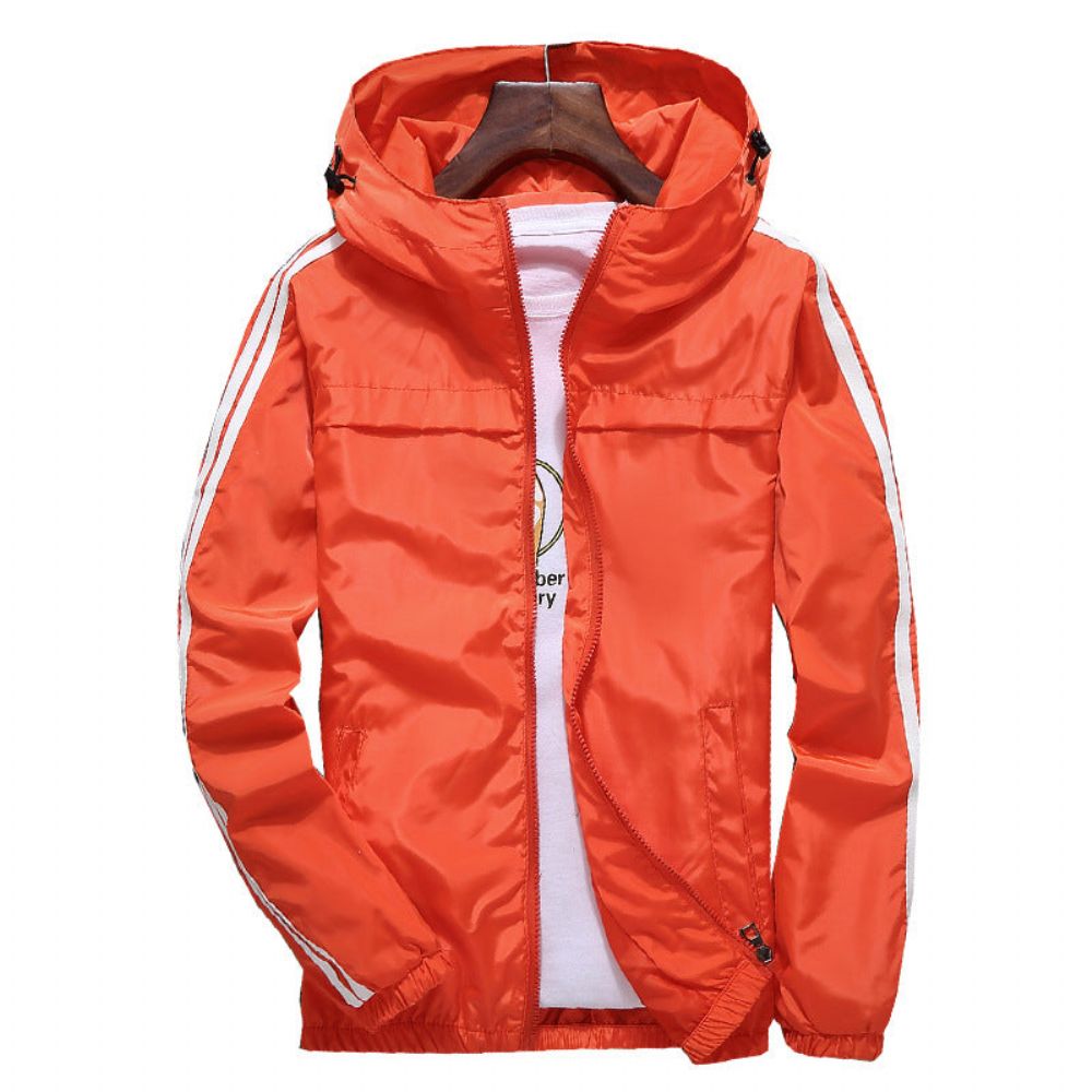 Windbreaker Stripete Baseballjakke