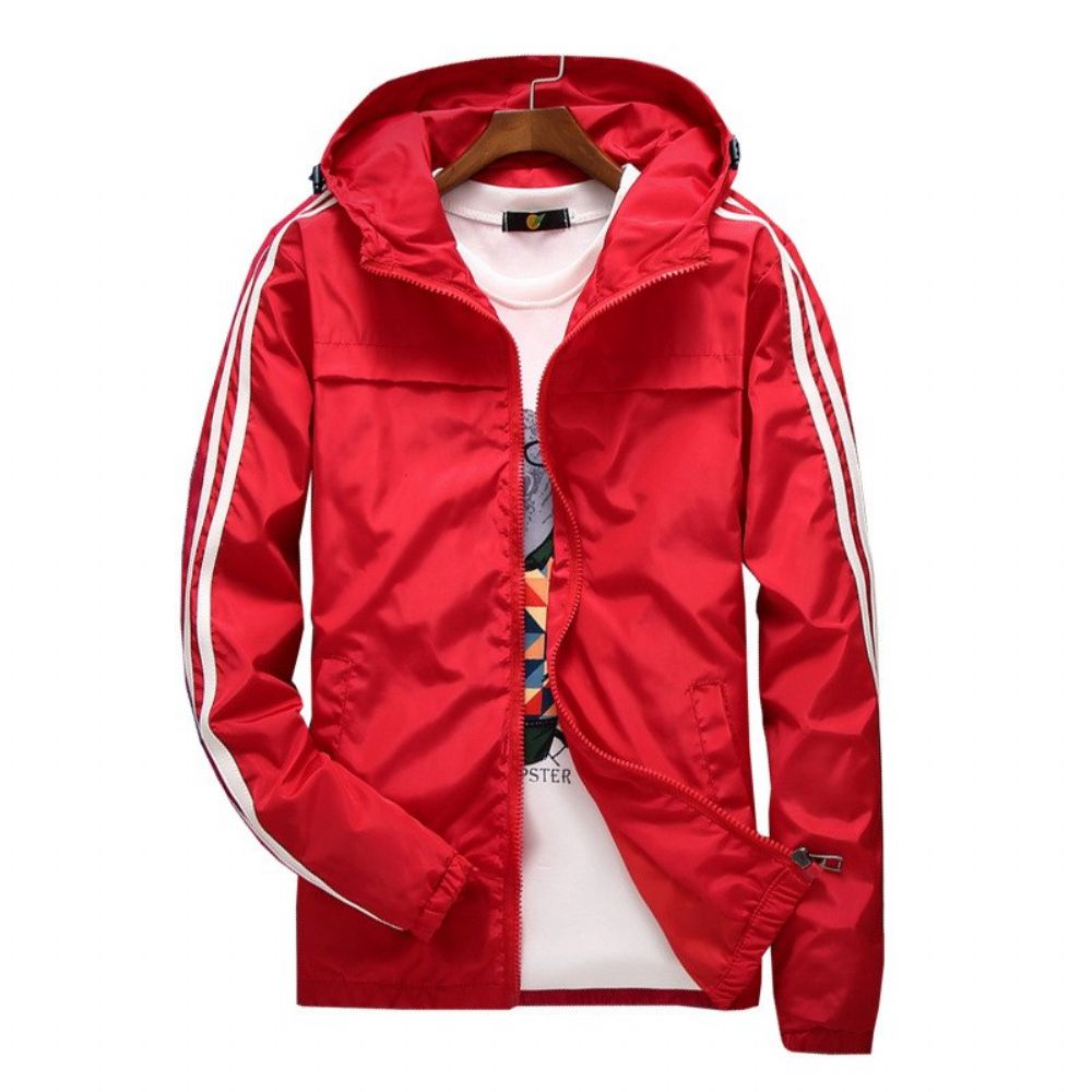 Windbreaker Stripete Baseballjakke