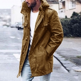 Windbreaker Trench Stilig Kåpe