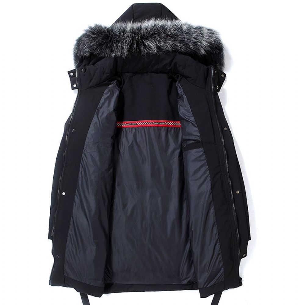 Winter Warm Heavy 80% Down Fur Hood Parka