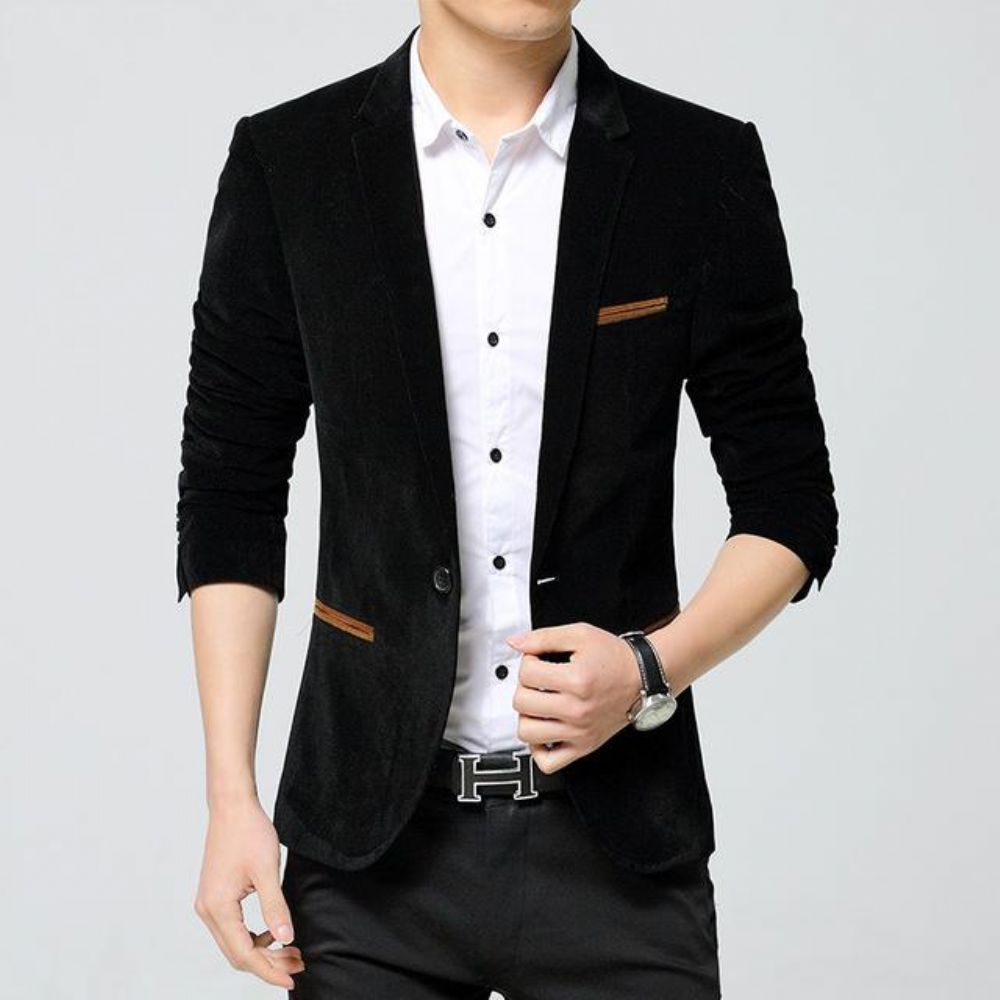 Business Autumn Linen Blazer