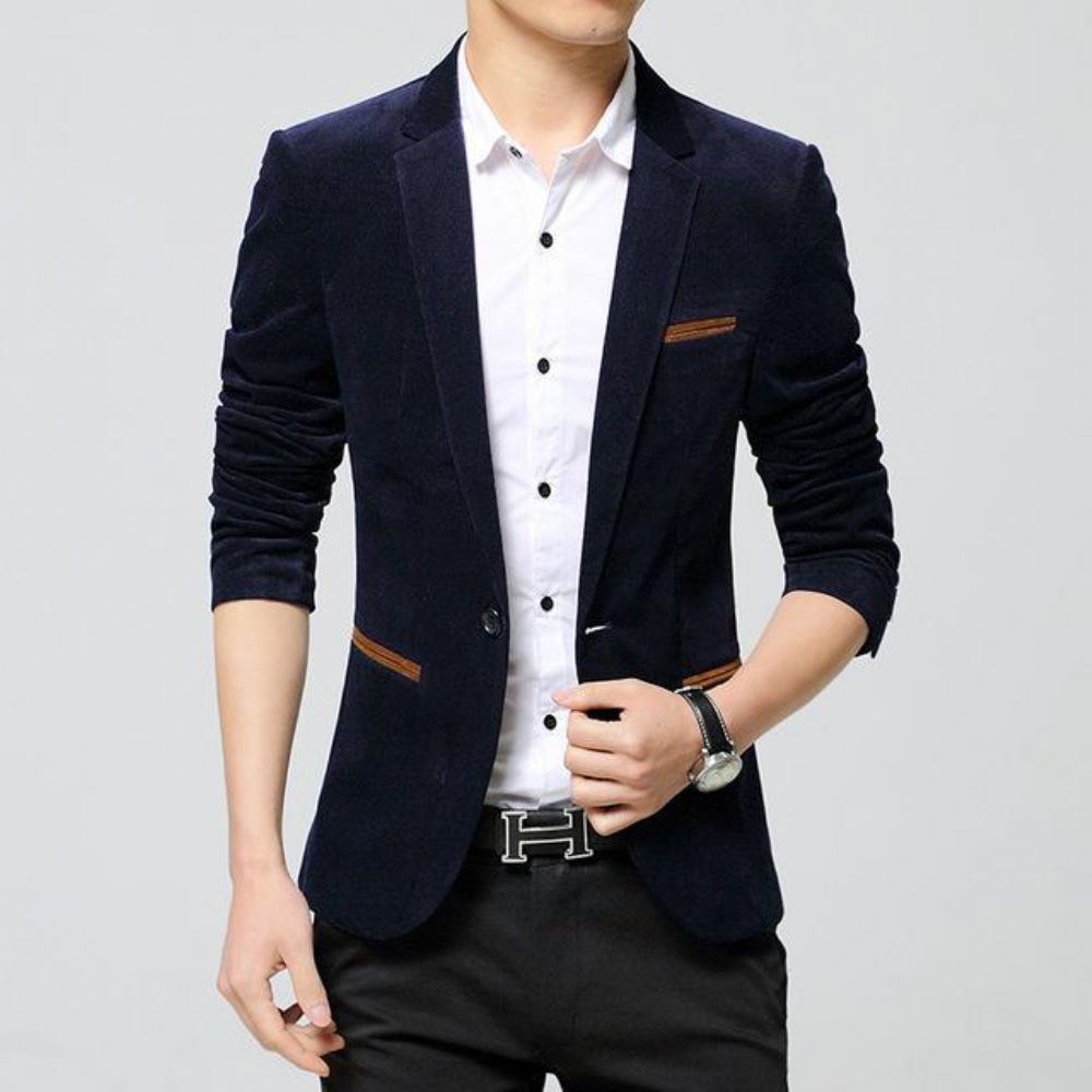 Business Autumn Linen Blazer