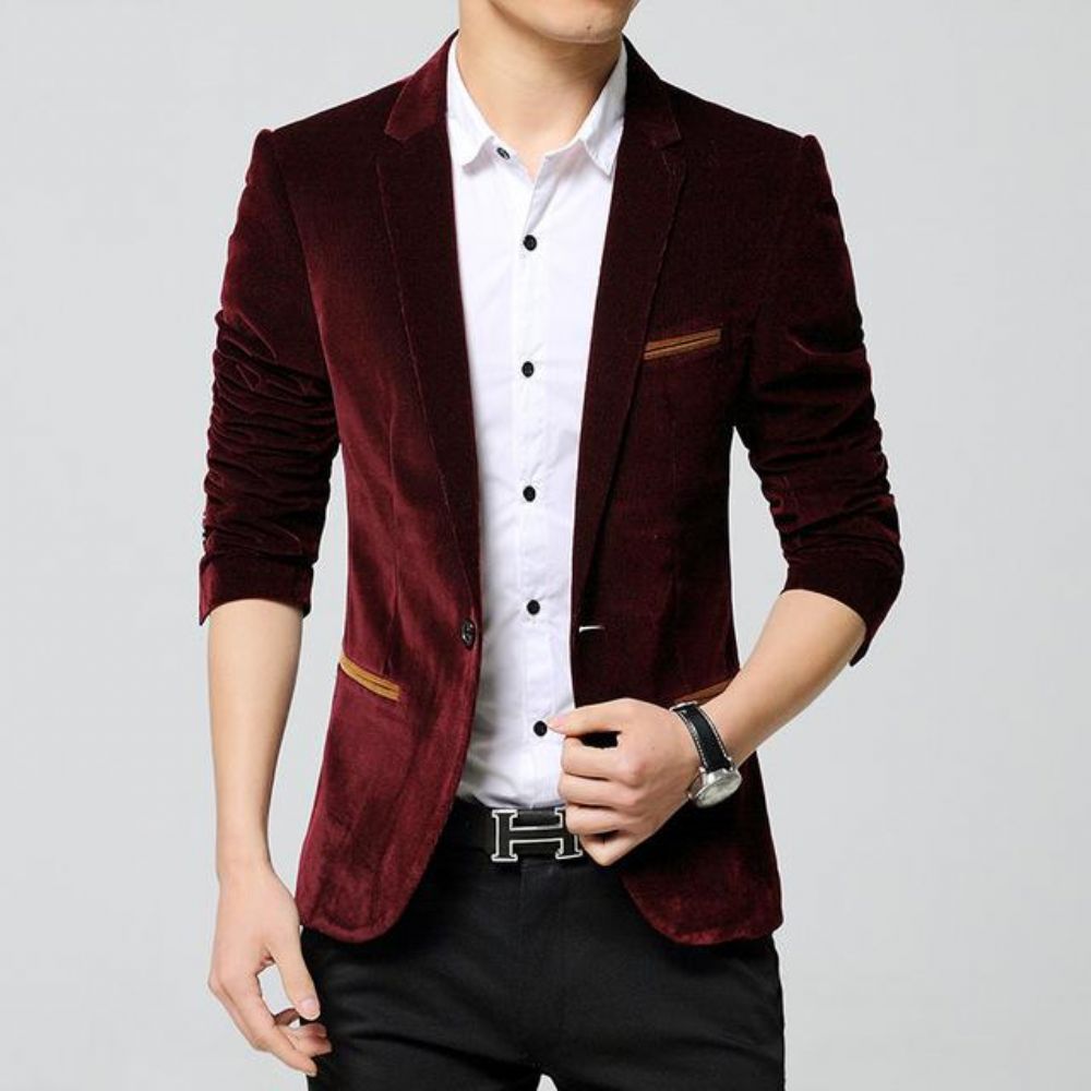 Business Autumn Linen Blazer