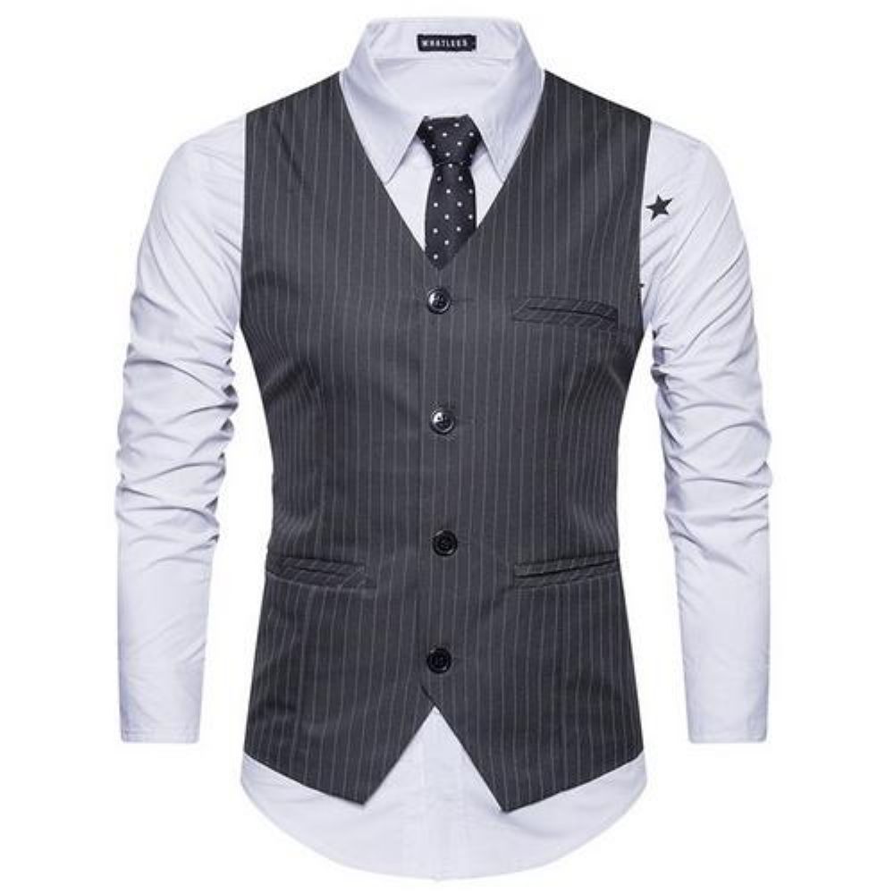 England Style Stripe Formell Vest