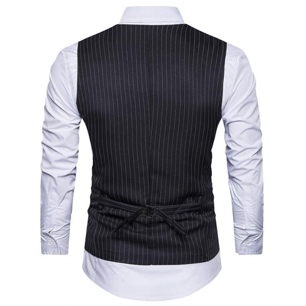 England Style Stripe Formell Vest