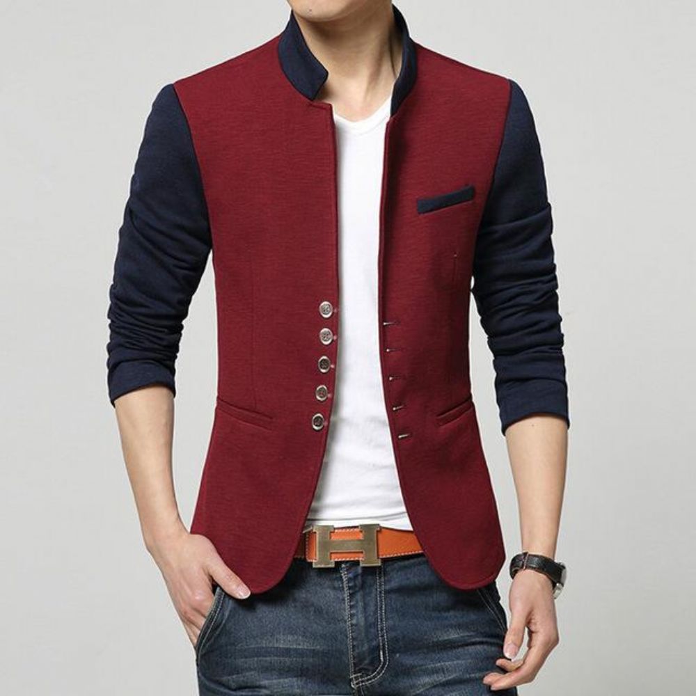 Fashion Patchwork Casual Blazer