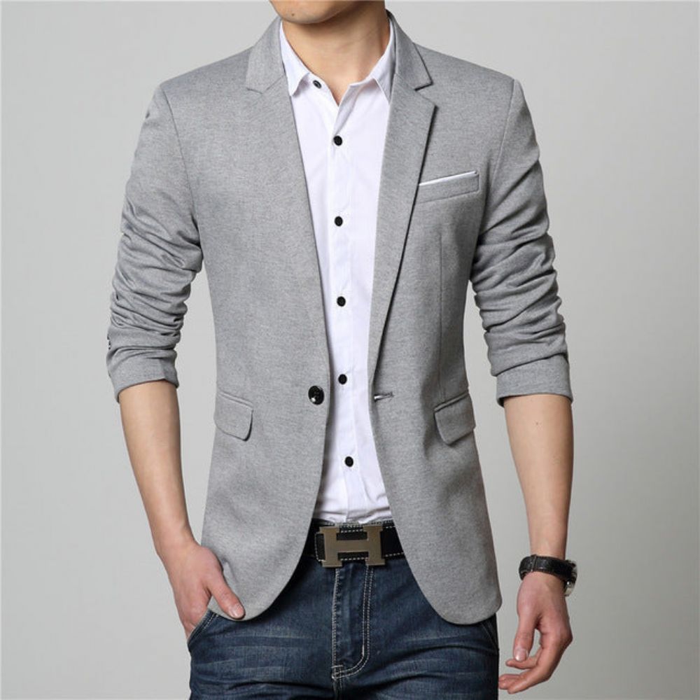 Mote Bomull Casual Tynn Blazer