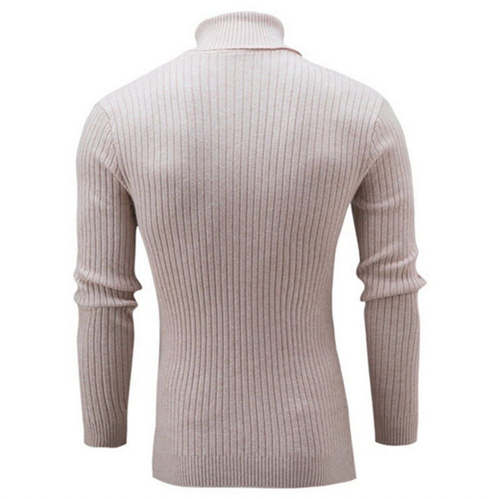 Solid Casual Genser Med Turtleneck