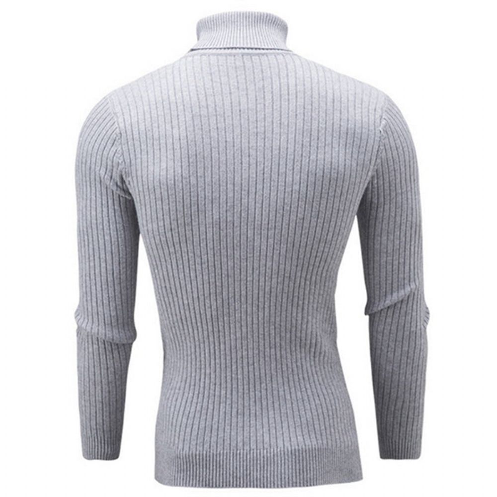 Solid Casual Genser Med Turtleneck