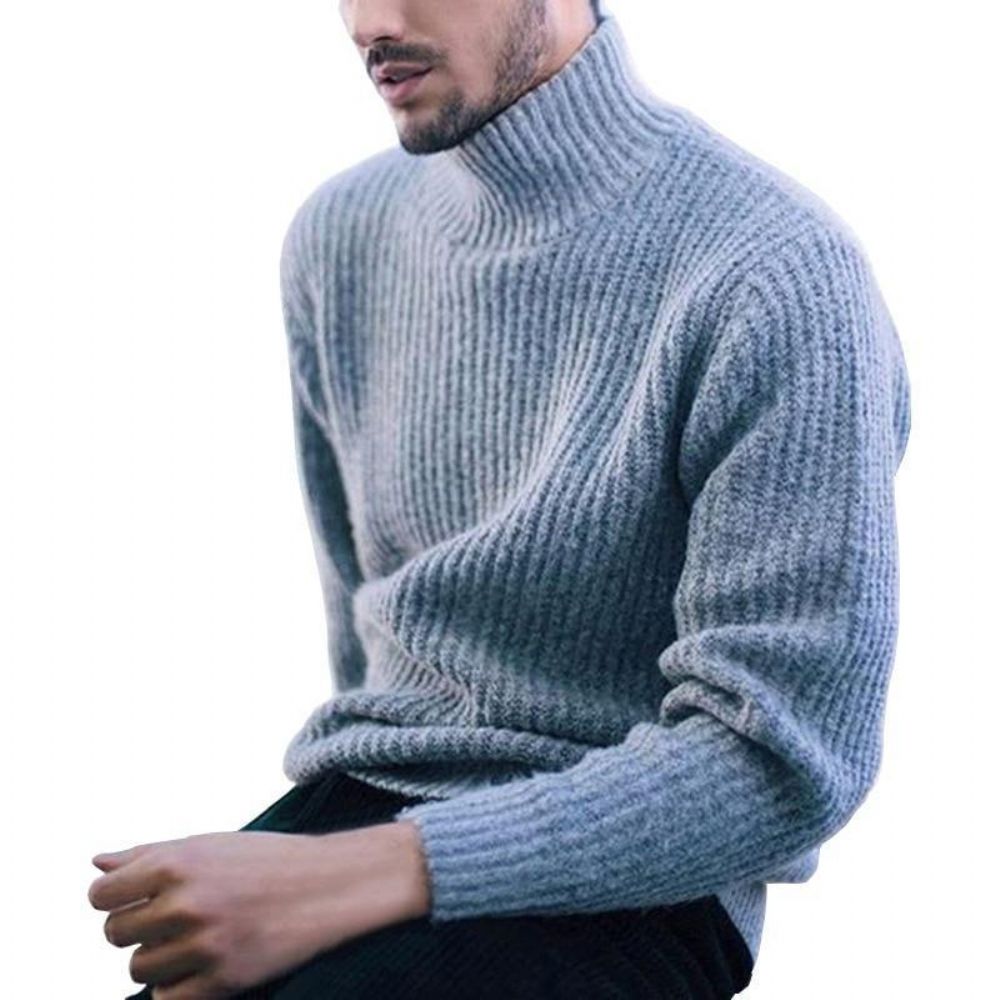 Varm Cashmere Turtleneck Genser