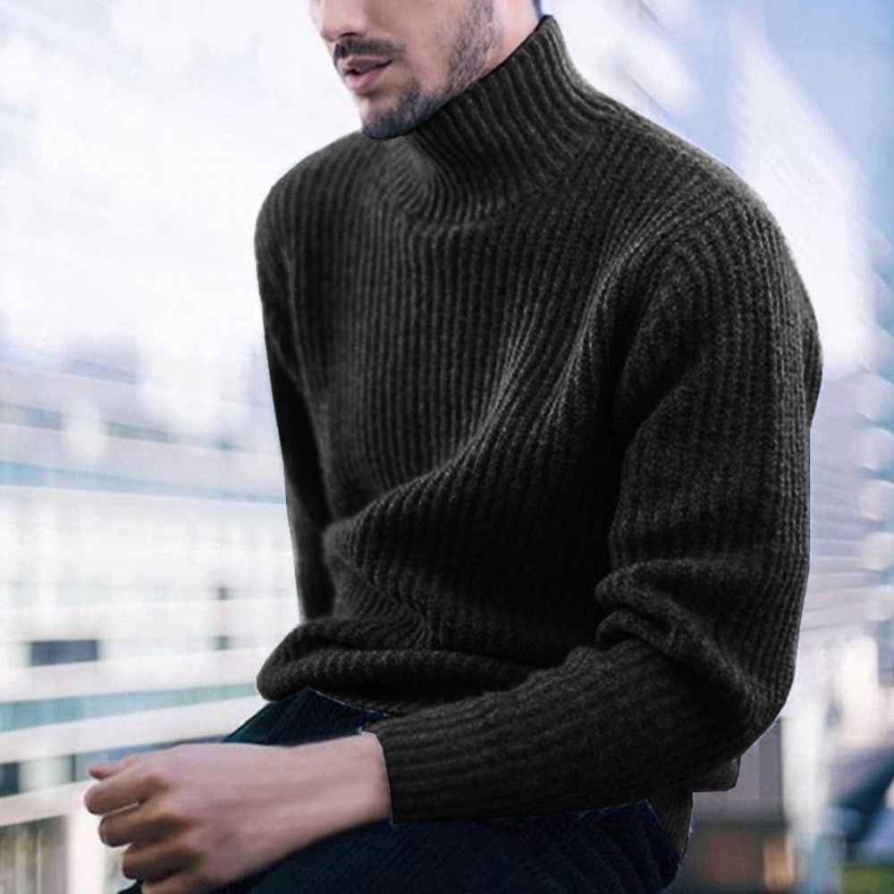 Varm Cashmere Turtleneck Genser