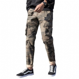 Designer Cotton Camo Cargo Pants