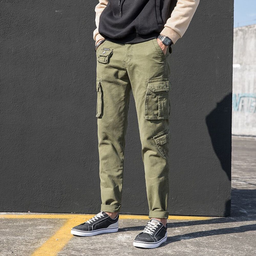 Designer Cotton Camo Cargo Pants