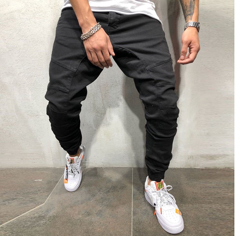 High Street Splicing Multi Pocket Joggers