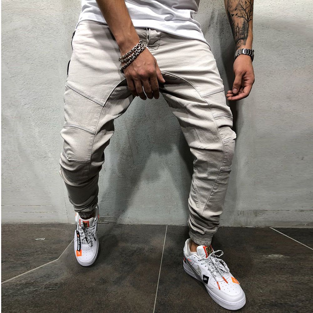 High Street Splicing Multi Pocket Joggers