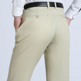 Menn Classic Loose Business Elegant Bukser