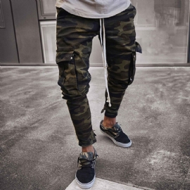 Side Stripe Camo Streetwear Joggers