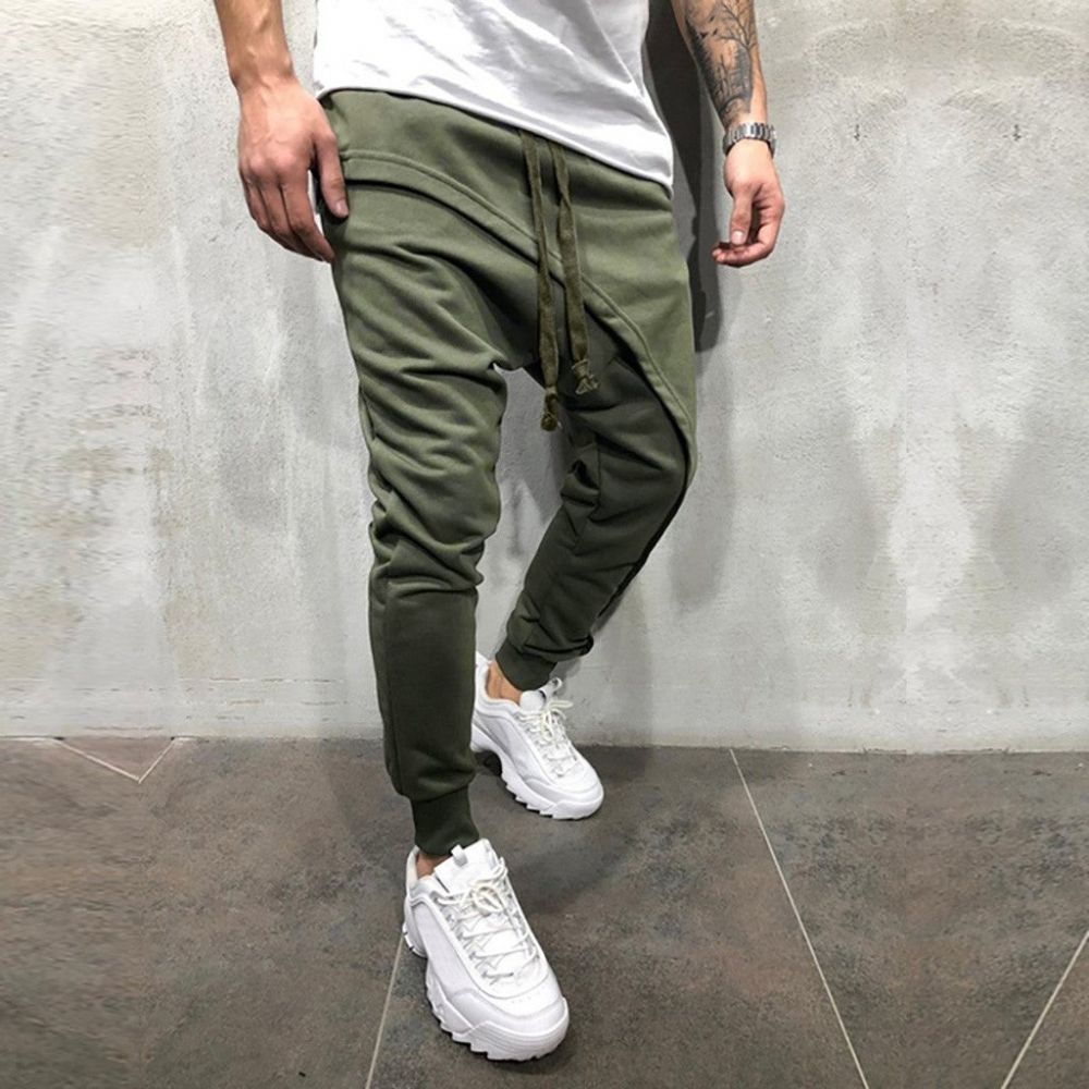 Spring Patchwork Joggers Med Snøring