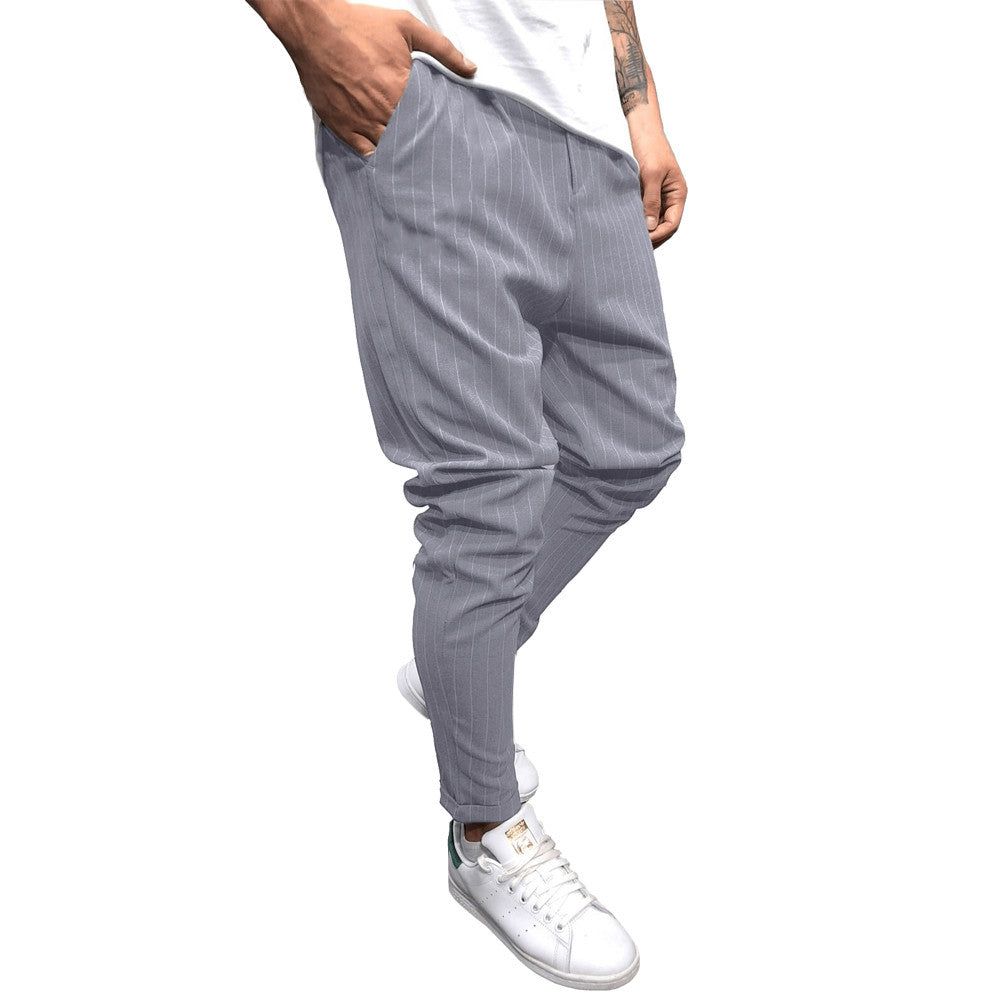 Streetwear Loose Stripe Midjebukser