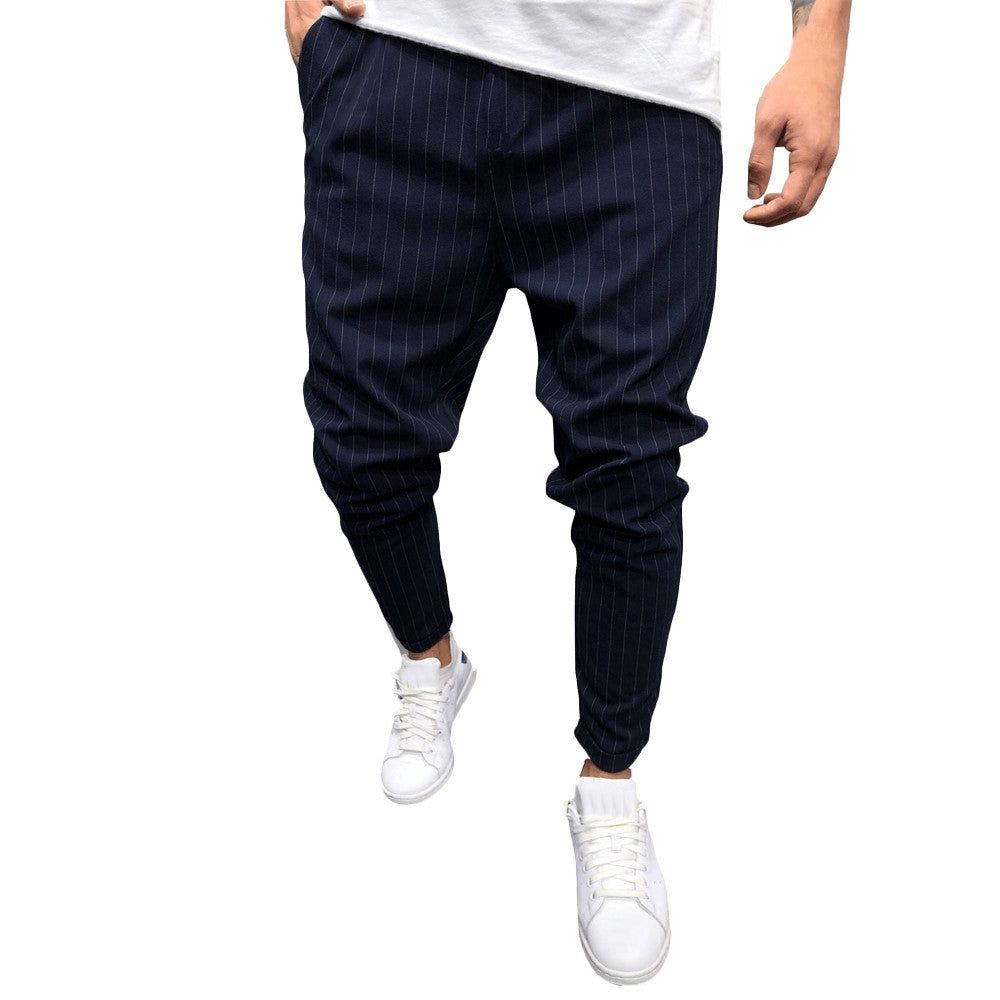 Streetwear Loose Stripe Midjebukser