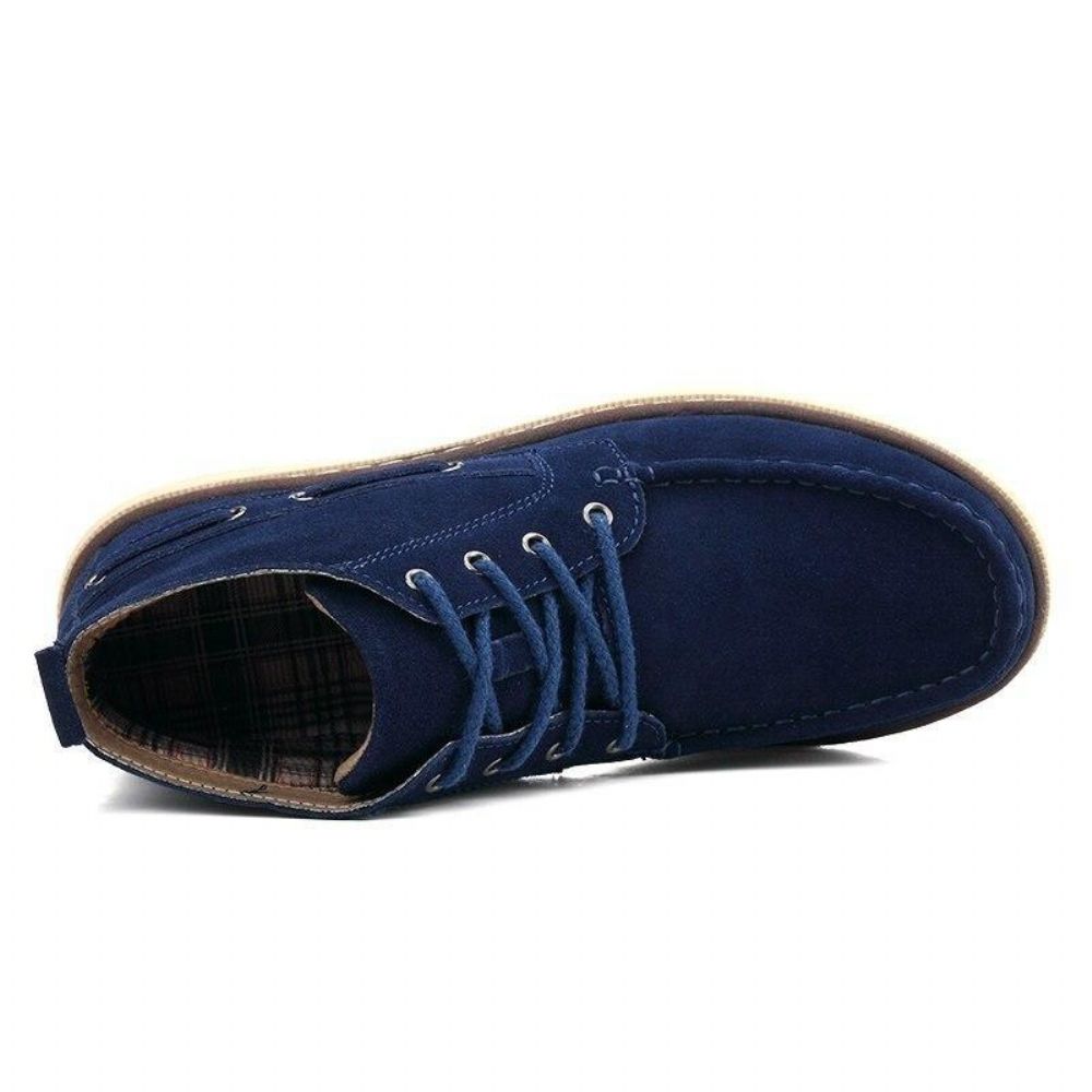 Suede‏‏‏‏ Leahter Laces Milano-støvler