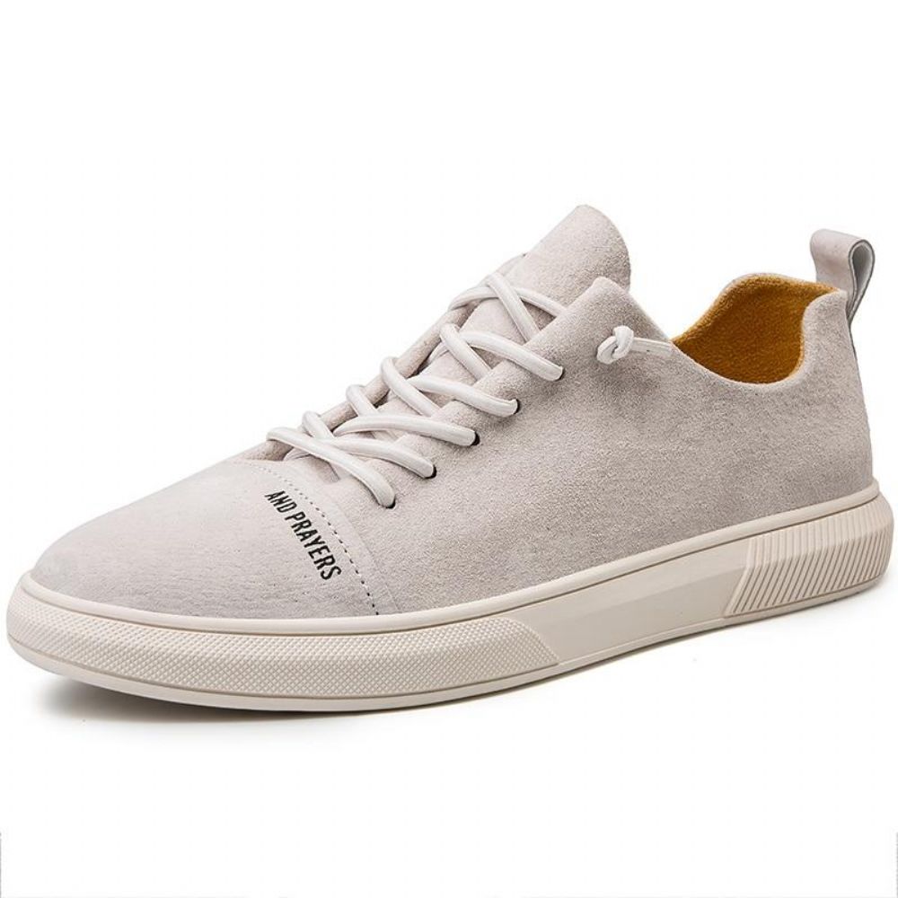 Designer Sneakers I Britisk Stil Semsket Skinn